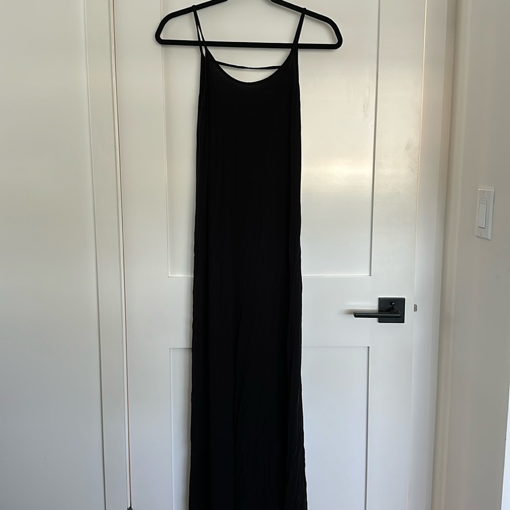 One clothing Black Knit Jersey Maxi Dress S